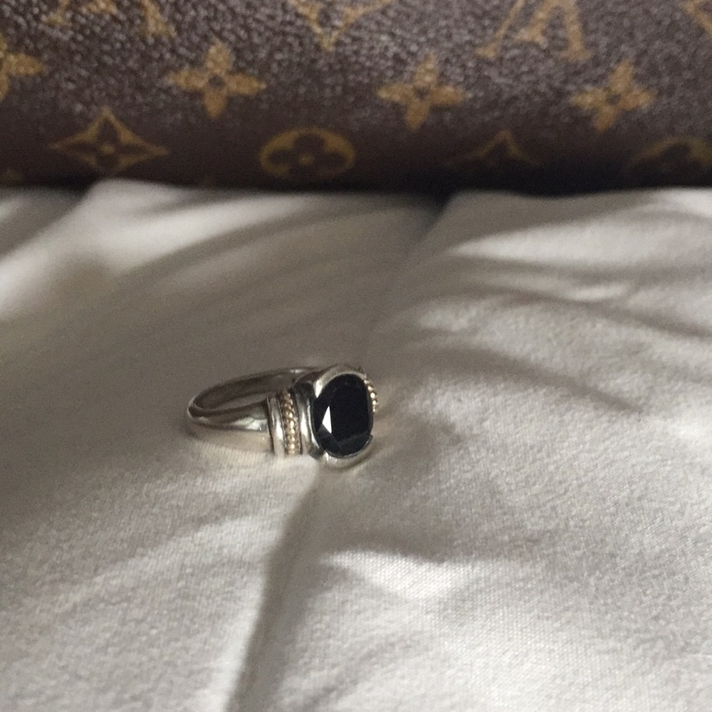 14k gold and Sterling silver ring